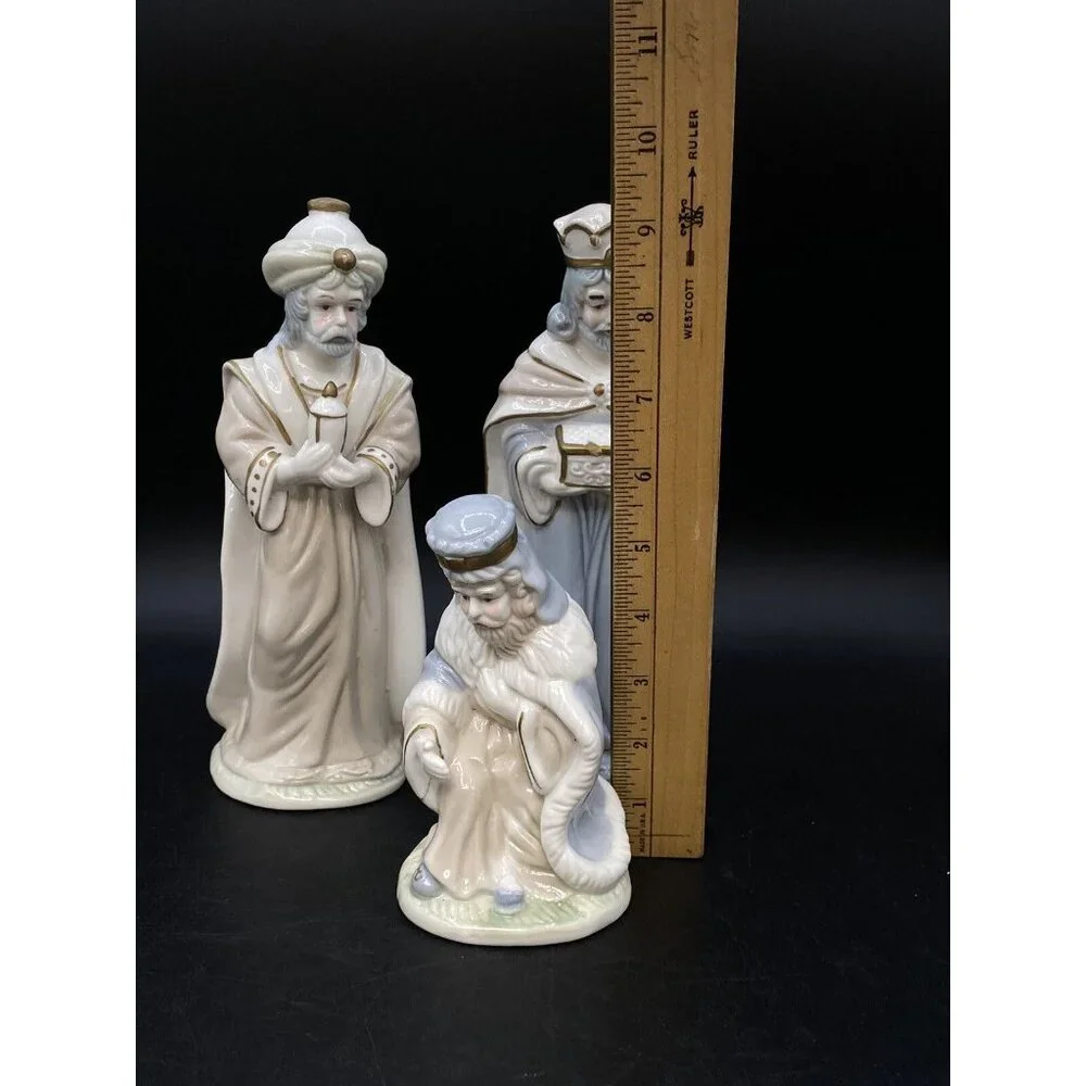 International Bazaar Pastel Nativity 3 Wise Men 9” Replacement Pieces